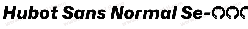 Hubot Sans Normal Se字体转换